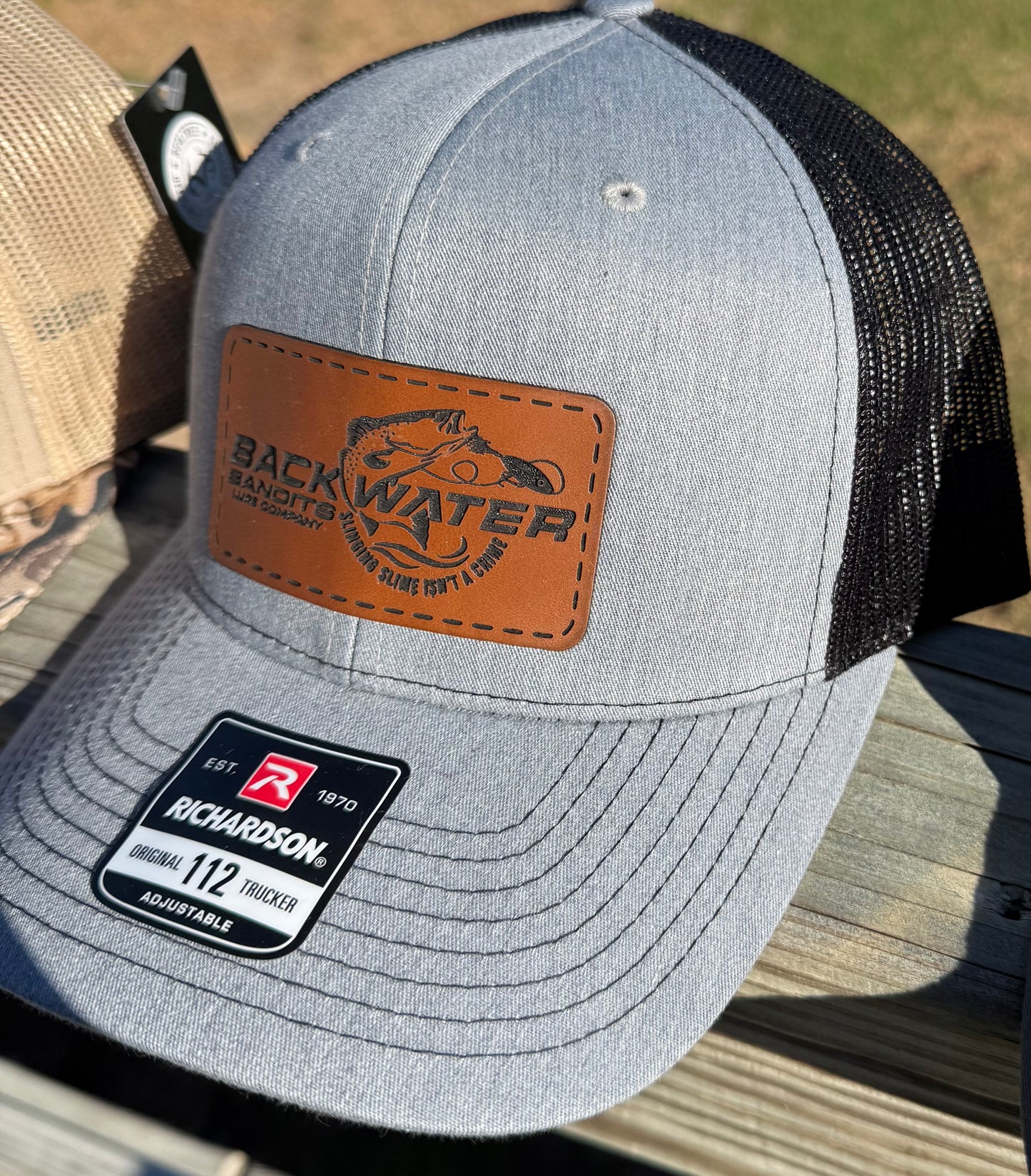Backwater Gray and Black Hat