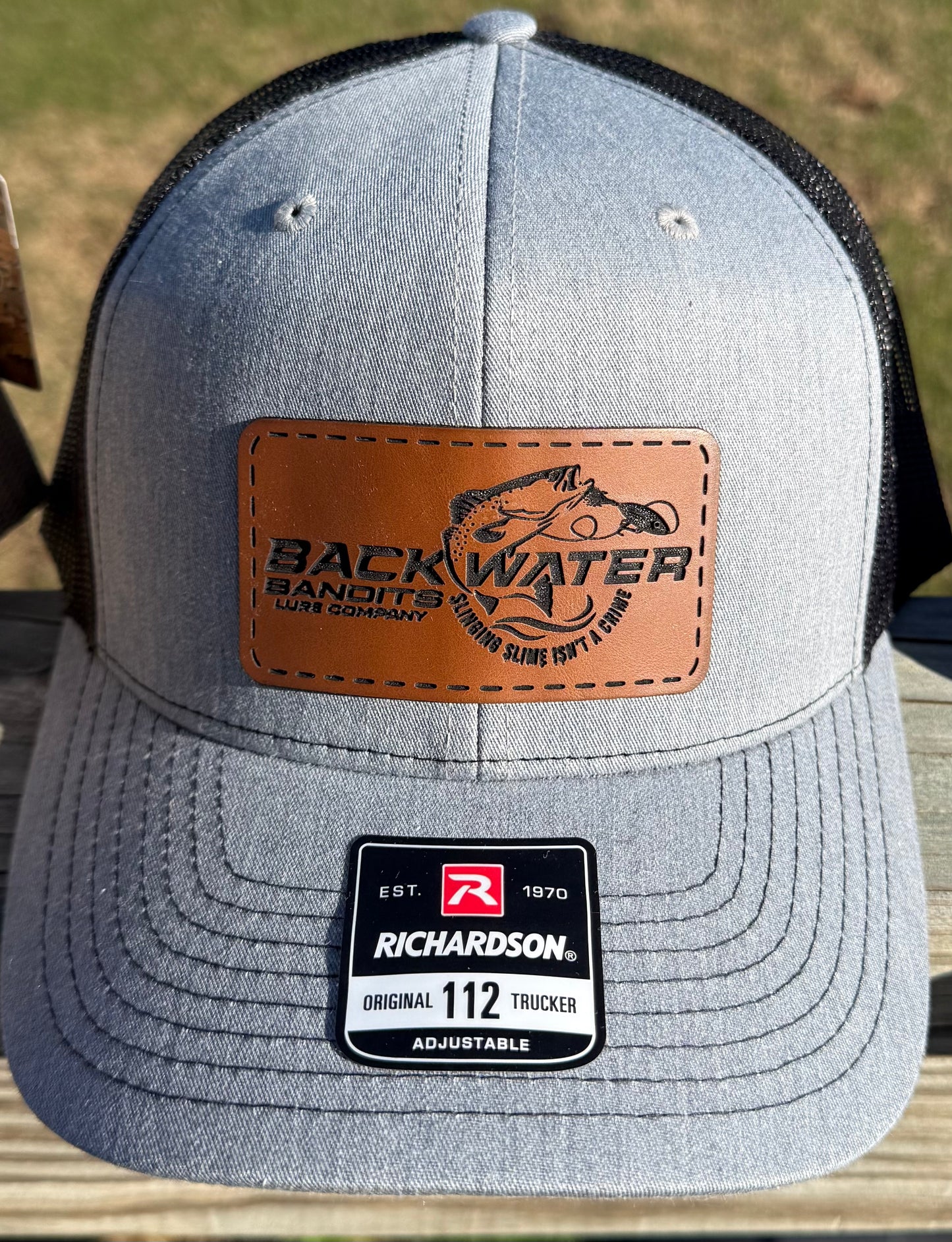 Backwater Gray and Black Hat